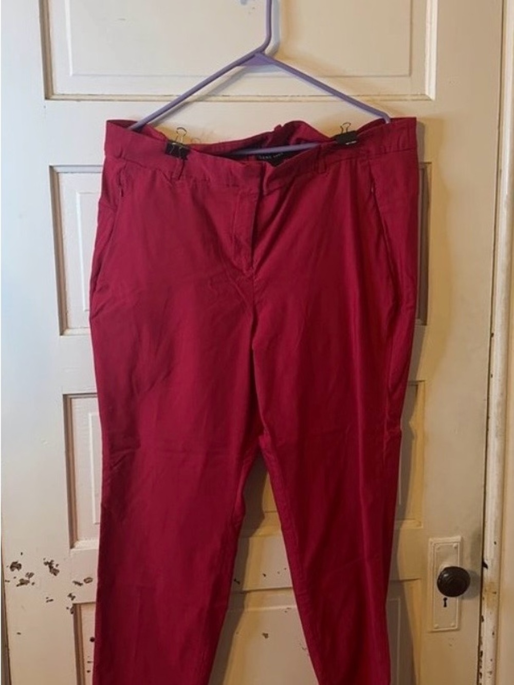 Lane Bryant Fuchsia  Straight Leg Pants Size 22